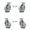 Service Caster 8 Inch Semi Steel Caster Set with Roller Bearings 4 Swivel Lock 2 Brake SCC SCC-30CS820-SSR-TLB-BSL-2-BSL-2 - alternate 1